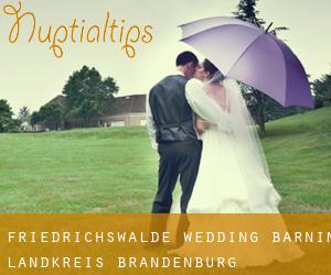 Friedrichswalde wedding (Barnim Landkreis, Brandenburg)